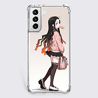 Demon Slayer: Kimetsu no Yaiba Cartoon Characters Phone Case For Samsung S21 S21 Plus S21 Ultra Unique Design Protective Case Shockproof Dustproof Back Cover TPU miniinthebox