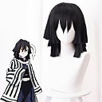 Demon Slayer: Kimetsu no Yaiba Iguro Obanai Cosplay Wigs Men
