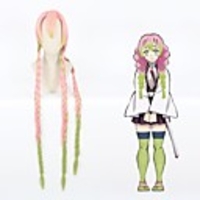 Demon Slayer: Kimetsu no Yaiba Kanroji Mitsuri Cosplay Wigs Women