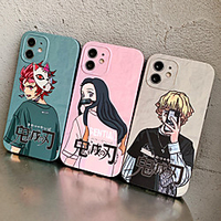 Demon Slayer: Kimetsu no Yaiba Phone Case For Apple Back Cover iPhone 12 Pro Max 11 SE 2020 X XR XS Max 8 7 Shockproof Dustproof Cartoon TPU miniinthebox