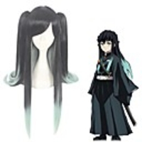 Demon Slayer: Kimetsu no Yaiba Tokitou Muichirou Cosplay Wigs Women