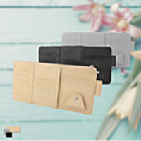 DeRanFu Car Sun Visor Organizer Auto Interior Accessories Pocket Organizer Registration and Document Holder Personal Belonging Storage Pouch Organizer Interior Accessories Pocket Organizer Zipper
