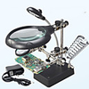 Desktop 5x to 9.9x Magnifiers / Magnifier Glasses 90mm / 34mm / 34mm Metal