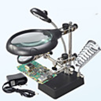 Desktop 5x to 9.9x Magnifiers / Magnifier Glasses 90mm / 34mm / 34mm Metal