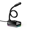 Desktop Capacitive Microphone USB Noise Reduction Computer Microphone with RGB Light Effect for Gaming Live Streaming