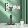 Desktop Mobile Phone Holder Stand 360 Rotate for Facetime Live Streaming Shoot Video Youtube Round Base Smartphone Mobile Phone Holder Desk Stand Desktop Table Tablet Double Clips Clamps miniinthebox