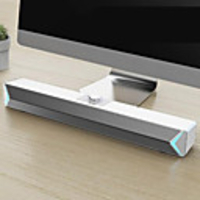 Desktop PC Speaker 3W USB 4 Uints Sound Thick Bass Subwoofer Full-Range Mini Soundbar Support AUX TF Card