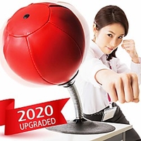 Desktop Punching Bag Desk Toys Reflex Tension Toys Boxing Punch Ball Toys Stress and Anxiety Relief Free Standing Rubber For Kid