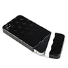 Detachable Plating Backside Case for iPhone 4 Black