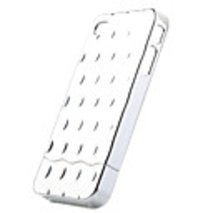 Detachable Plating Backside Case for iPhone 4 Silvery
