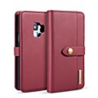 DG.MING Case For Samsung Galaxy S9 / S8 Wallet / Card Holder / with Stand Full Body Cases Solid Colored Hard PU Leather for S9 / S9 Plus / S8 Plus