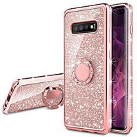 Diamond 360 Degree Rotating Ring Holder Plating Soft Glitter Bling Cases For Samsung S10 Plus S10 5G S10 E S10 S9 Plus S9 S8 Plus S8 S7 Edge S7 Shining Case miniinthebox