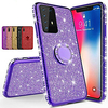 Diamond 360 Degree Rotating Ring Holder Plating Soft TPU Glitter Bling Case For Samsung S20 Ultra S10 Plus 5G A51 A71 A91 A81 A70E A20E A60 A90 A80 A41 A21 A11 A01 Note 10 Note 9 Note 8 Shining Case miniinthebox
