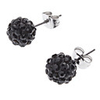 Diamond Ball Stainless Steel Earrings