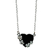 Diamond Black Love Alloy Necklace
