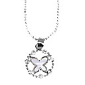 Diamond Butterfly Alloys Necklace