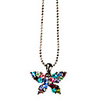 Diamond Color Butterfly Alloy Necklace