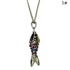 Diamond Fish Alloy Necklace