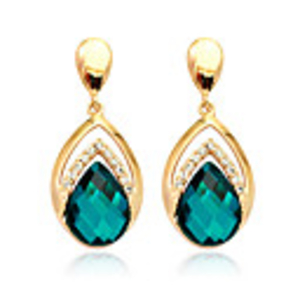 Diamond Inlaid Raindrops Delicate Eardrops