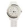 Diamond Quartz Wrist Watch with Stainless Steel Band For Men