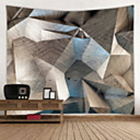 Diamond-Shaped Marble Digital Printed Tapestry Classic Theme Wall Decor 100% Polyester Contemporary Wall Art Wall Tapestries Decoration