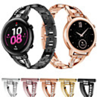 Diamond Stainless Steel Watch Band for Huawei Watch GT 2e / GT2 42mm 46mm / Honor Magic Watch 2 42mm 46mm / GT Active / Watch 2 / Watch 2 Pro Replaceable Bracelet Wrist Strap Wristband