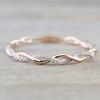 diamond twist ring couple ring simple fashion ladies jewelry miniinthebox