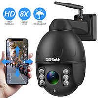 DIDSeth 1080P PTZ IP Camera Wifi Outdoor Speed Dome Wireless Wifi Security Camera Pan Tilt 8X Digital Zoom 2MP Network CCTV Camera