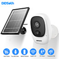 DIDseth 1080P Rechargeable Battery Powered IP Camera Solar Power Charging 1080P HD Outdoor Wireless Security WiFi Camera