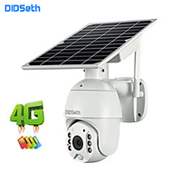 DIDSeth 4G Solar Camera HD 1080P Panel Power IP Speed Dome Camera P2P Mobile Control Solar Charge 4G Mini PTZ Cameras Cloud Storage Security Camera