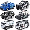 diecast police cars metal playset vehicle models collection police patrol swat truck toy for kids pack of 6pcs