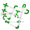 Different Combination DIY Plastic Drinking Straws