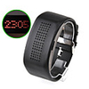 Digital 60 Red Led Women Men Unisex Black Band LED Watch