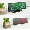 Digital Alarm Clock LED Mirror Electronic Clocks Multifunction Large LCD Display Digital Table Clock with Temperature Calendar