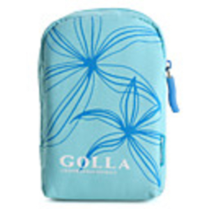 Digital Camera Bag with Strap and Carabiner Clip(Blue)