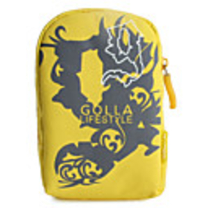 Digital Camera Bag with Strap and Carabiner Clip(Yellow)