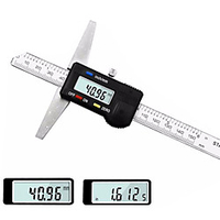 Digital Display Depth Caliper Mm/Inch Measuring Tools Depth Vernier Calliper Measurement Ruler 0.01 mm miniinthebox
