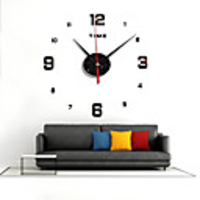 Digital Mirror Watch DIY Quiet Acrylic Sofa Wall Background Decoration Quartz Clock ZB007