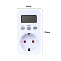 Digital Power Meter Plug-in Socket Electric Wattmeter Energy Monitor Meter LCD Display Household Measuring Socket Analyzer