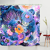 Digital Printing Shower Curtain Shower Curtains Hooks Modern Polyester New Design