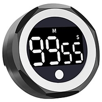 Digital Stopwatch Timer - 99 Minutes and 55 Seconds LED Display Visual Timers for Cooking Food Game Fitness miniinthebox
