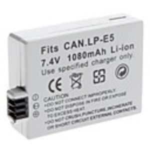 Digital Video Battery Replace Canon LP-E5 for Canon EOS Rebel XS and More (7.4v,  1080 mAh)