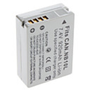 Digital Video Battery Replace Canon NB-10L for Canon G1X and More (7.4v,  920 mAh)