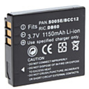 Digital Video Battery Replace Panasonic S005E/BCC12 for Panasonic FX3 FX8 and More (3.7V,  1150 mAh)