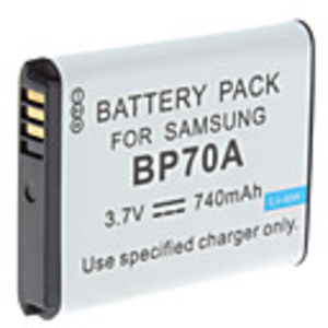 Digital Video Battery Replace Samsung BP70A for Samsung TL105 and More (3.7v,  740 mAh)