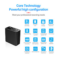 Digital Voice Recorder Q65 32GB Portable Digital Voice Recorder MP3 Player Button Control miniinthebox