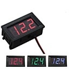Digital Voltmeter DC 4.5V to 30V Digital Voltmeter Voltage Panel Meter Red/Blue/Green For 6V 12V Electromobile Motorcycle Car