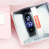 Digital Watch Digital New Arrival Water Resistant / Waterproof Digital White Black Pink / Silicone / Calendar / date / day / Chronograph