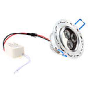 Dimmable 3W 270-300LM 6000-6500K Natural White Light LED Ceiling Bulb (85-265V)