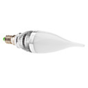 Dimmable E14 3W 210-240LM 3000-3500K Warm White Light White Cover LED Candle Bulb (85-265V)